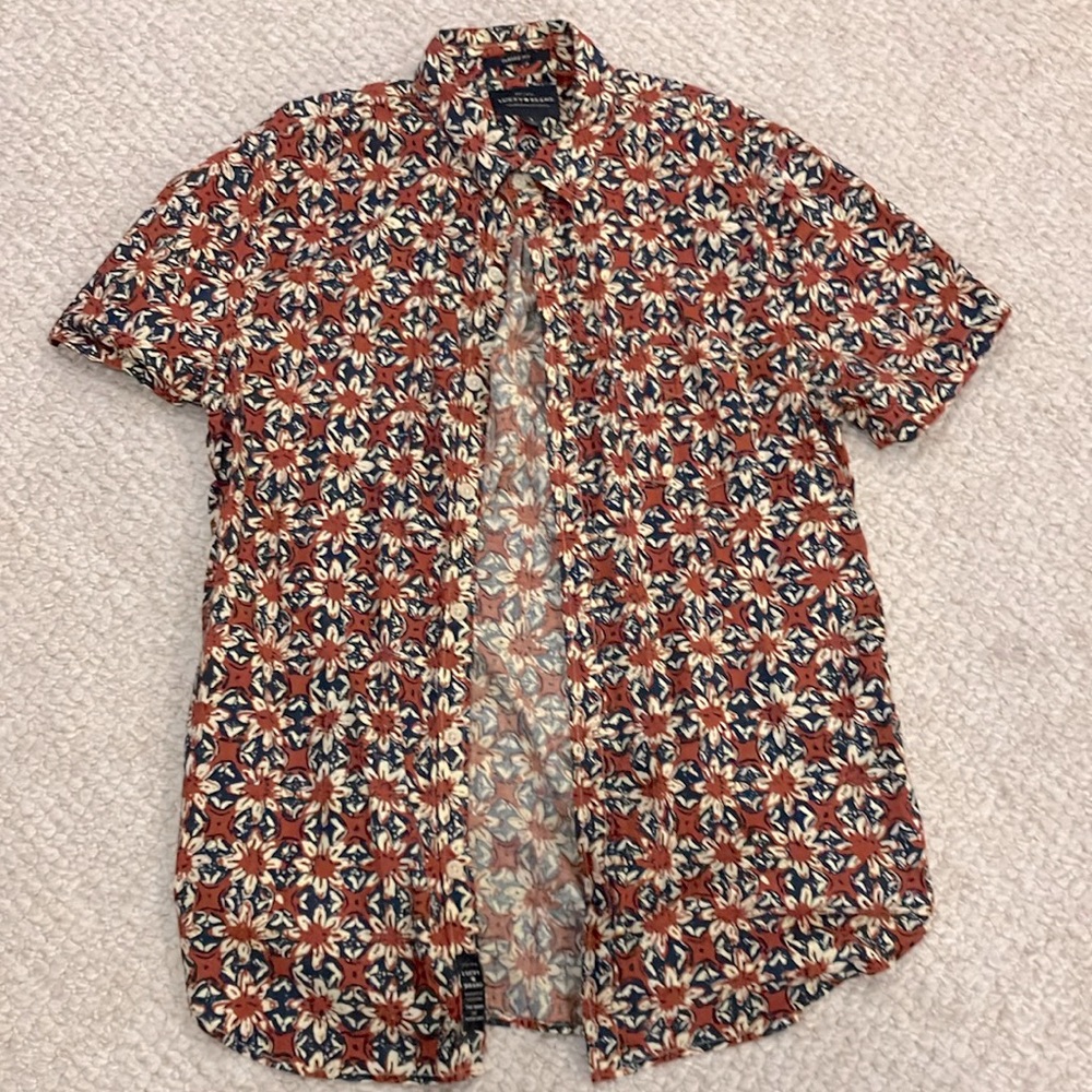 Floral button-down shirt